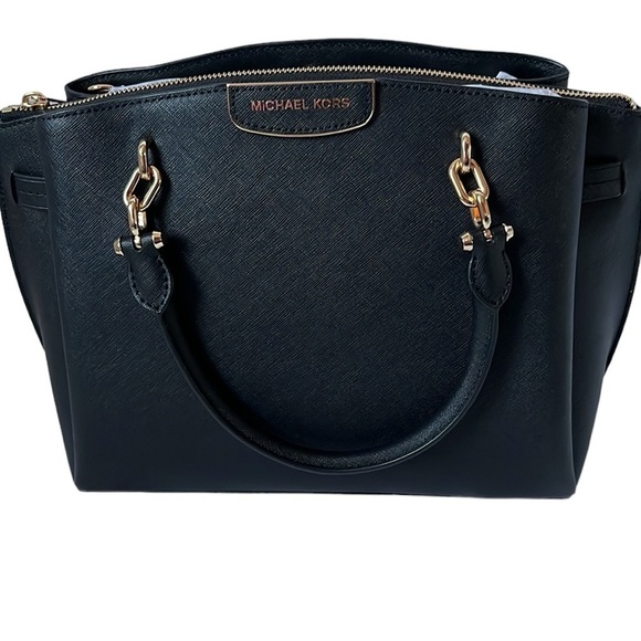 Michael Kors Black Satchel Crossbody - Picture 1 of 16